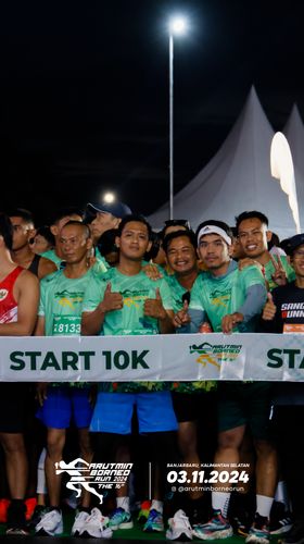 Race photo from Arutmin Borneo Run 2024
