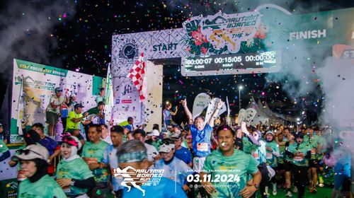 Race photo from Arutmin Borneo Run 2024