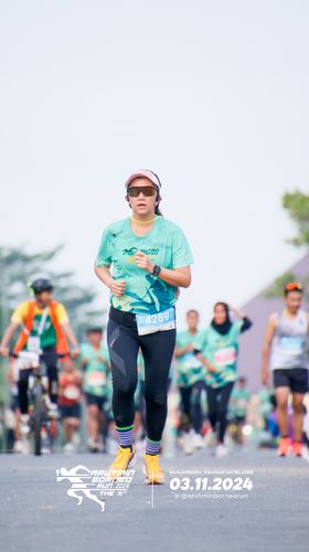 Race photo from Arutmin Borneo Run 2024