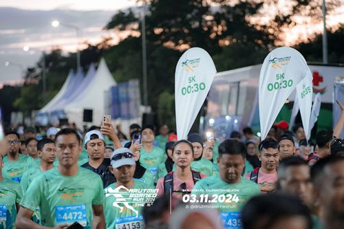 Race photo from Arutmin Borneo Run 2024