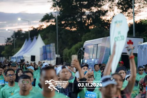 Race photo from Arutmin Borneo Run 2024