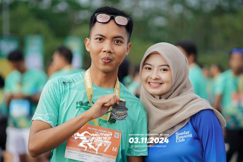 Race photo from Arutmin Borneo Run 2024