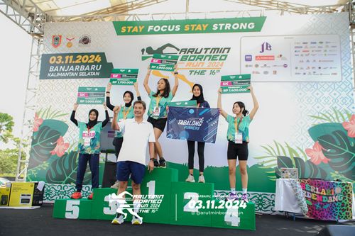 Race photo from Arutmin Borneo Run 2024
