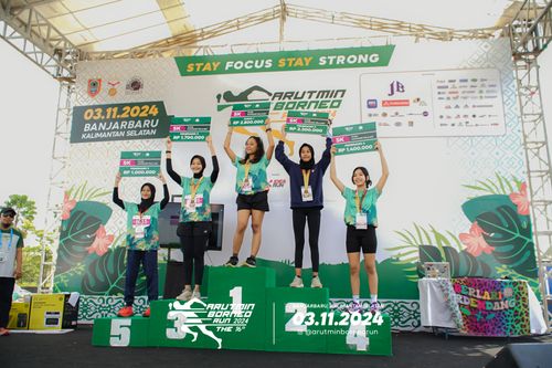 Race photo from Arutmin Borneo Run 2024