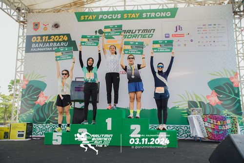 Race photo from Arutmin Borneo Run 2024
