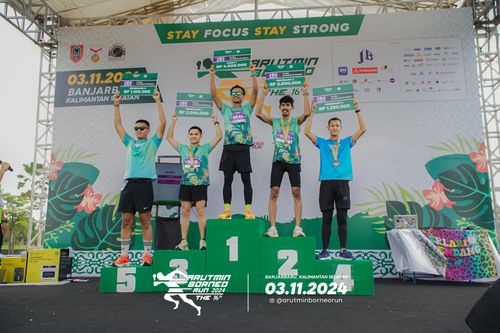 Race photo from Arutmin Borneo Run 2024