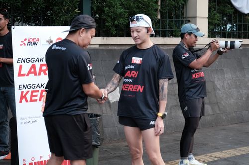 Race photo from Soft Launching Buku "Enggak Lari, Enggak Keren" & IdeaRun