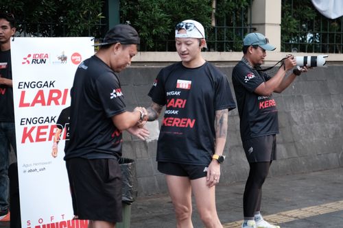 Race photo from Soft Launching Buku "Enggak Lari, Enggak Keren" & IdeaRun