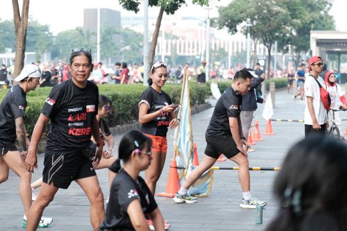 Race photo from Soft Launching Buku "Enggak Lari, Enggak Keren" & IdeaRun