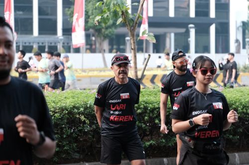 Race photo from Soft Launching Buku "Enggak Lari, Enggak Keren" & IdeaRun