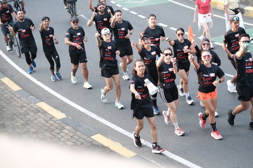 Race photo from Soft Launching Buku "Enggak Lari, Enggak Keren" & IdeaRun