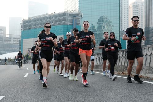 Race photo from Soft Launching Buku "Enggak Lari, Enggak Keren" & IdeaRun