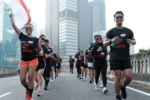 Race photo from Soft Launching Buku "Enggak Lari, Enggak Keren" & IdeaRun