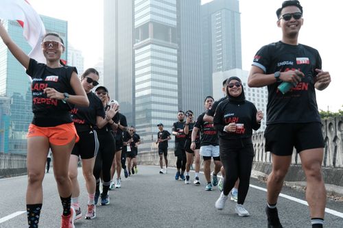 Race photo from Soft Launching Buku "Enggak Lari, Enggak Keren" & IdeaRun