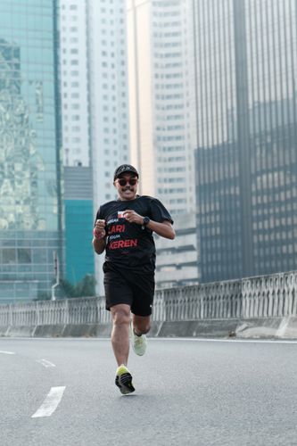 Race photo from Soft Launching Buku "Enggak Lari, Enggak Keren" & IdeaRun