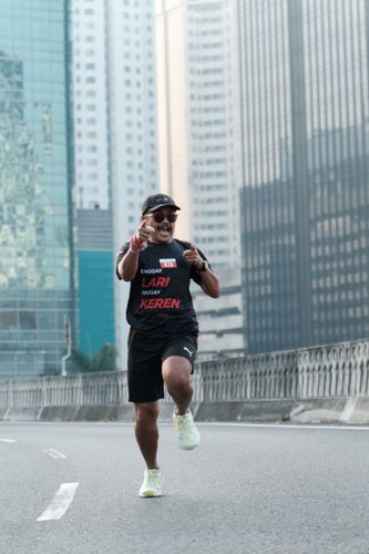 Race photo from Soft Launching Buku "Enggak Lari, Enggak Keren" & IdeaRun