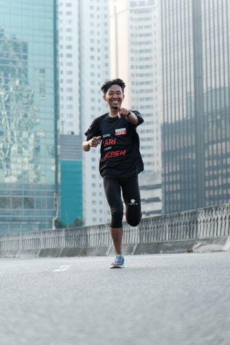 Race photo from Soft Launching Buku "Enggak Lari, Enggak Keren" & IdeaRun