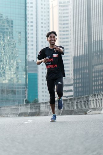 Race photo from Soft Launching Buku "Enggak Lari, Enggak Keren" & IdeaRun