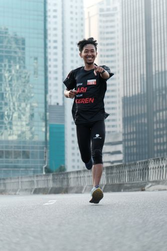 Race photo from Soft Launching Buku "Enggak Lari, Enggak Keren" & IdeaRun