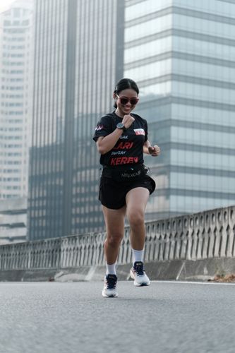 Race photo from Soft Launching Buku "Enggak Lari, Enggak Keren" & IdeaRun
