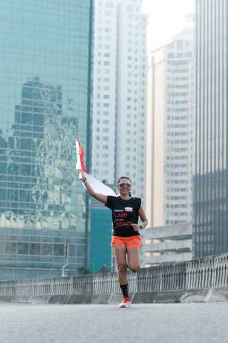 Race photo from Soft Launching Buku "Enggak Lari, Enggak Keren" & IdeaRun