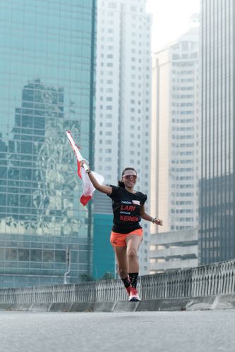 Race photo from Soft Launching Buku "Enggak Lari, Enggak Keren" & IdeaRun