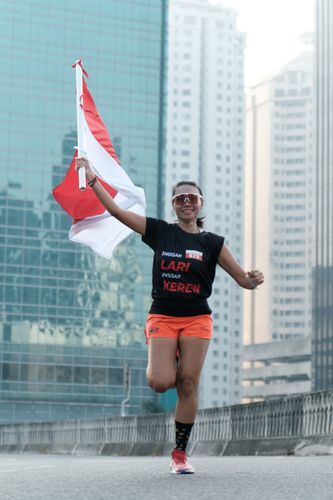 Race photo from Soft Launching Buku "Enggak Lari, Enggak Keren" & IdeaRun