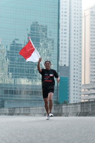Race photo from Soft Launching Buku "Enggak Lari, Enggak Keren" & IdeaRun