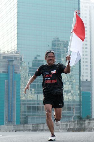 Race photo from Soft Launching Buku "Enggak Lari, Enggak Keren" & IdeaRun