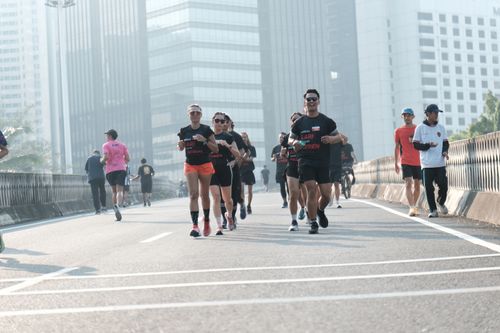 Race photo from Soft Launching Buku "Enggak Lari, Enggak Keren" & IdeaRun