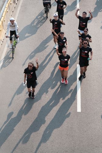 Race photo from Soft Launching Buku "Enggak Lari, Enggak Keren" & IdeaRun