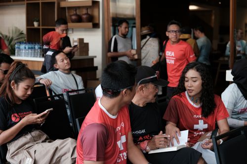 Race photo from Soft Launching Buku "Enggak Lari, Enggak Keren" & IdeaRun
