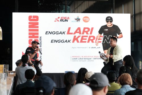 Race photo from Soft Launching Buku "Enggak Lari, Enggak Keren" & IdeaRun