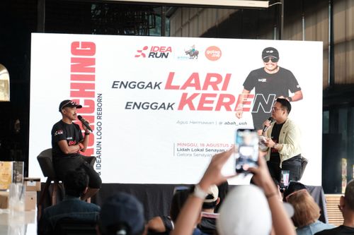 Race photo from Soft Launching Buku "Enggak Lari, Enggak Keren" & IdeaRun
