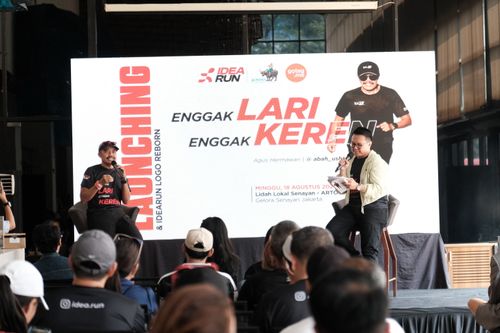 Race photo from Soft Launching Buku "Enggak Lari, Enggak Keren" & IdeaRun