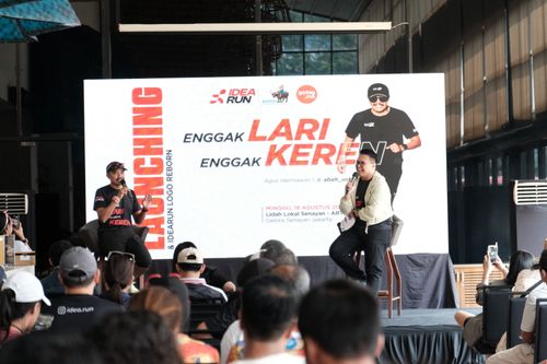 Race photo from Soft Launching Buku "Enggak Lari, Enggak Keren" & IdeaRun