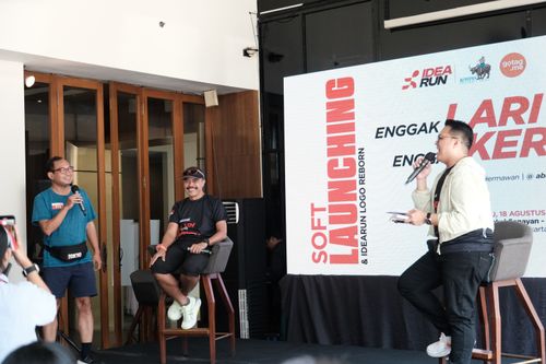 Race photo from Soft Launching Buku "Enggak Lari, Enggak Keren" & IdeaRun