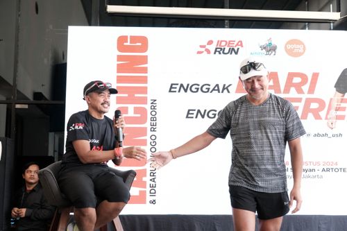 Race photo from Soft Launching Buku "Enggak Lari, Enggak Keren" & IdeaRun
