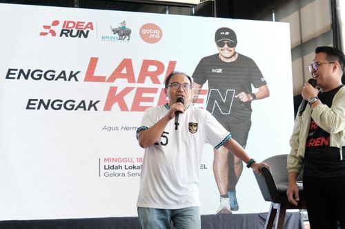 Race photo from Soft Launching Buku "Enggak Lari, Enggak Keren" & IdeaRun