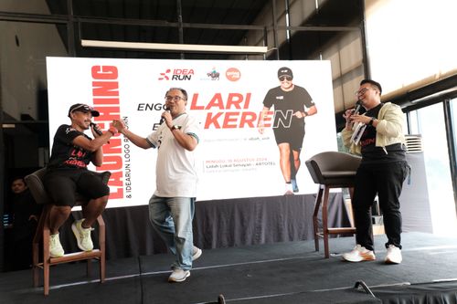 Race photo from Soft Launching Buku "Enggak Lari, Enggak Keren" & IdeaRun