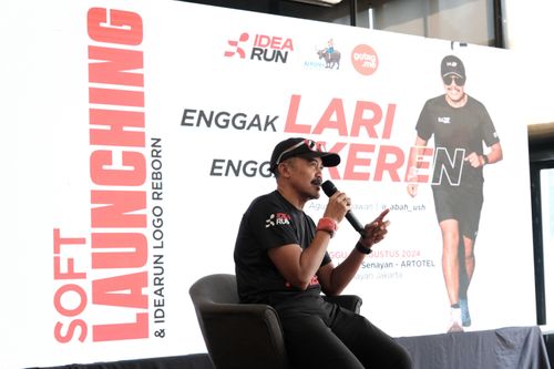 Race photo from Soft Launching Buku "Enggak Lari, Enggak Keren" & IdeaRun