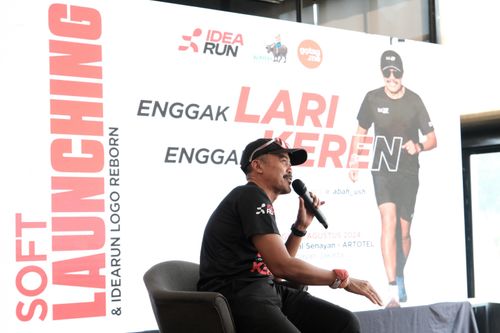 Race photo from Soft Launching Buku "Enggak Lari, Enggak Keren" & IdeaRun
