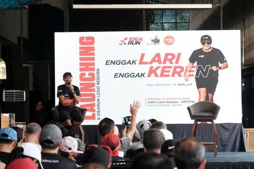 Race photo from Soft Launching Buku "Enggak Lari, Enggak Keren" & IdeaRun