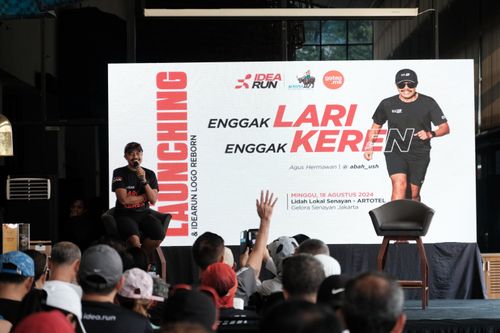 Race photo from Soft Launching Buku "Enggak Lari, Enggak Keren" & IdeaRun