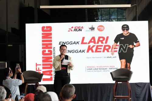 Race photo from Soft Launching Buku "Enggak Lari, Enggak Keren" & IdeaRun