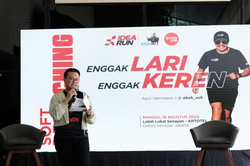 Race photo from Soft Launching Buku "Enggak Lari, Enggak Keren" & IdeaRun