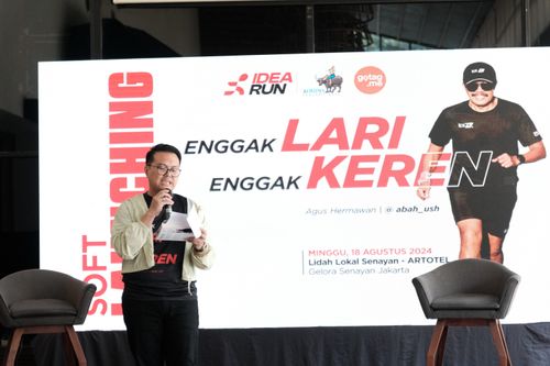 Race photo from Soft Launching Buku "Enggak Lari, Enggak Keren" & IdeaRun