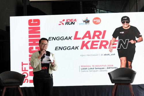Race photo from Soft Launching Buku "Enggak Lari, Enggak Keren" & IdeaRun