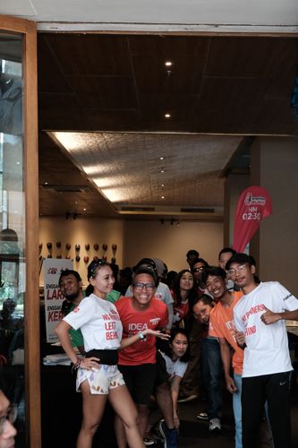 Race photo from Soft Launching Buku "Enggak Lari, Enggak Keren" & IdeaRun