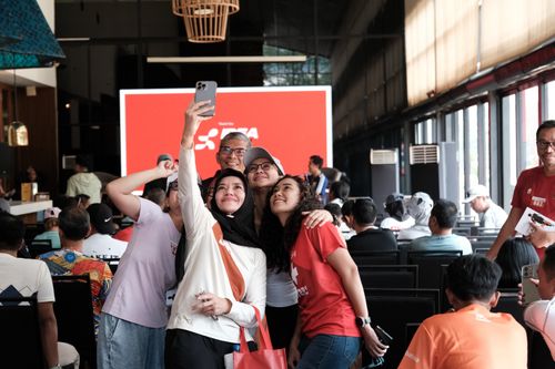 Race photo from Soft Launching Buku "Enggak Lari, Enggak Keren" & IdeaRun